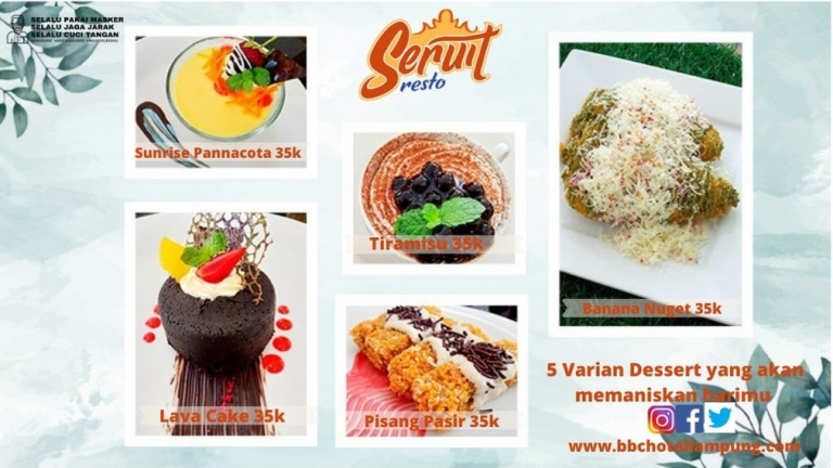 5 Dessert for make you day happy 